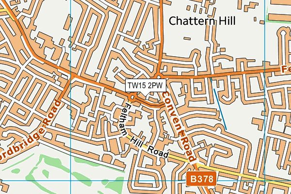 TW15 2PW map - OS VectorMap District (Ordnance Survey)