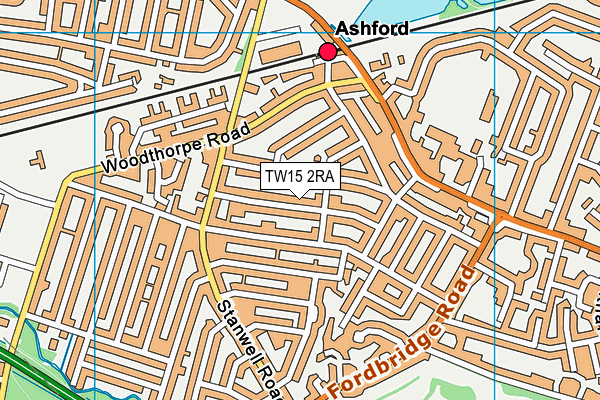 TW15 2RA map - OS VectorMap District (Ordnance Survey)