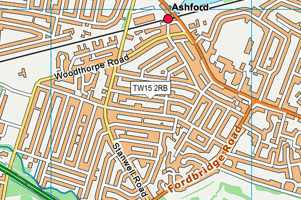 TW15 2RB map - OS VectorMap District (Ordnance Survey)