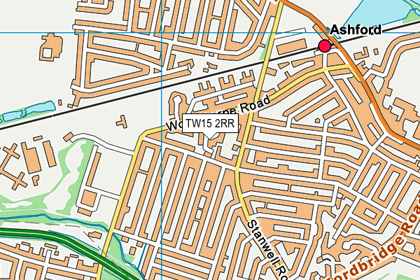 TW15 2RR map - OS VectorMap District (Ordnance Survey)