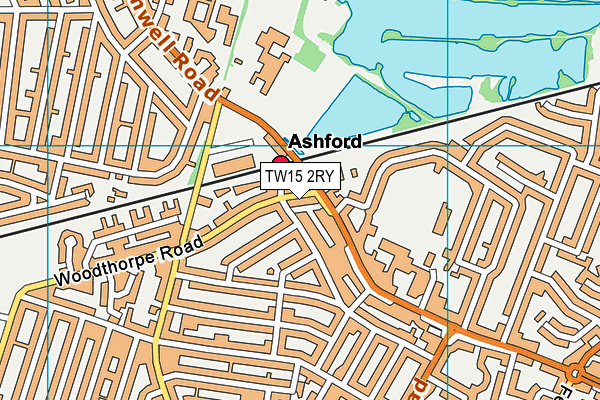 TW15 2RY map - OS VectorMap District (Ordnance Survey)