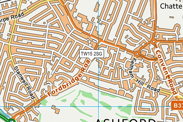 TW15 2SG map - OS VectorMap District (Ordnance Survey)