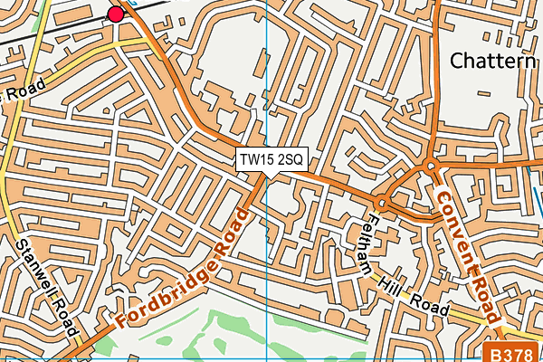 TW15 2SQ map - OS VectorMap District (Ordnance Survey)