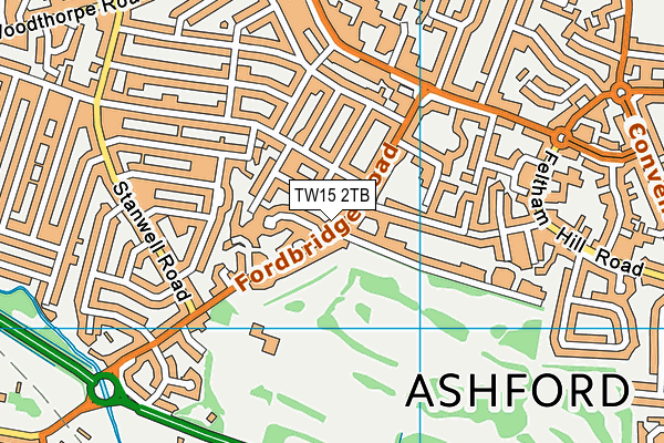 TW15 2TB map - OS VectorMap District (Ordnance Survey)