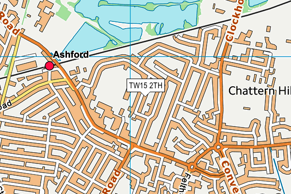 TW15 2TH map - OS VectorMap District (Ordnance Survey)