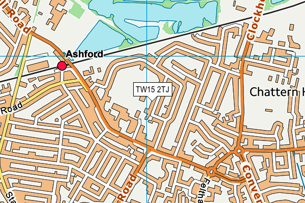 TW15 2TJ map - OS VectorMap District (Ordnance Survey)