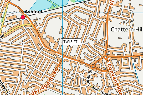 TW15 2TL map - OS VectorMap District (Ordnance Survey)