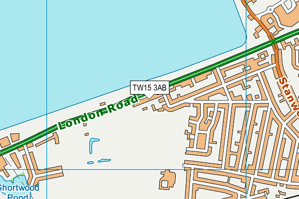 TW15 3AB map - OS VectorMap District (Ordnance Survey)