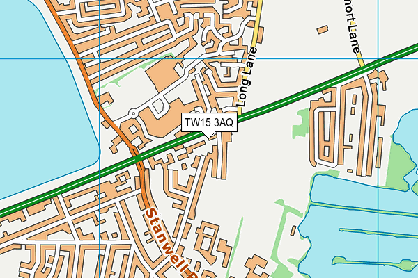 TW15 3AQ map - OS VectorMap District (Ordnance Survey)