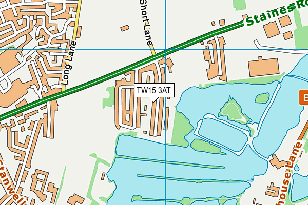 TW15 3AT map - OS VectorMap District (Ordnance Survey)
