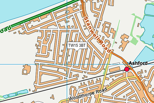 TW15 3BT map - OS VectorMap District (Ordnance Survey)