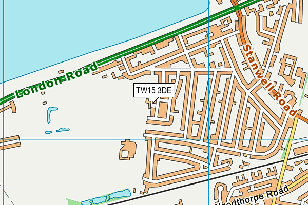 TW15 3DE map - OS VectorMap District (Ordnance Survey)