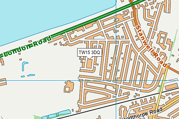 TW15 3DQ map - OS VectorMap District (Ordnance Survey)