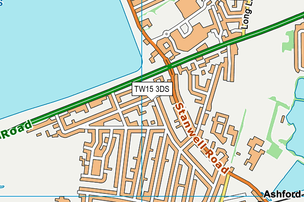 TW15 3DS map - OS VectorMap District (Ordnance Survey)