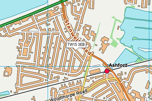 TW15 3EB map - OS VectorMap District (Ordnance Survey)