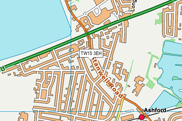 TW15 3EH map - OS VectorMap District (Ordnance Survey)
