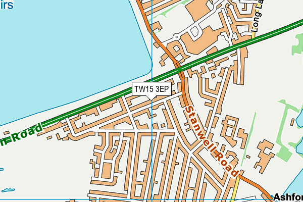 TW15 3EP map - OS VectorMap District (Ordnance Survey)