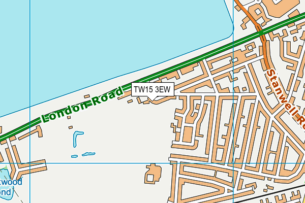 TW15 3EW map - OS VectorMap District (Ordnance Survey)