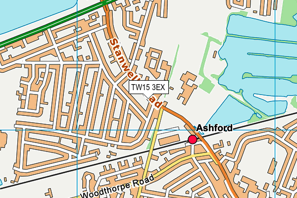 TW15 3EX map - OS VectorMap District (Ordnance Survey)