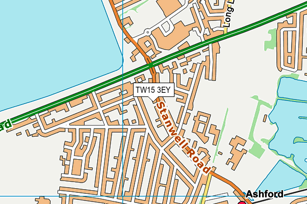TW15 3EY map - OS VectorMap District (Ordnance Survey)