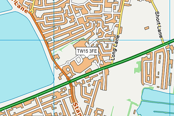 TW15 3FE map - OS VectorMap District (Ordnance Survey)