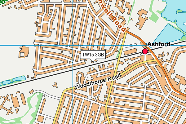 TW15 3GB map - OS VectorMap District (Ordnance Survey)