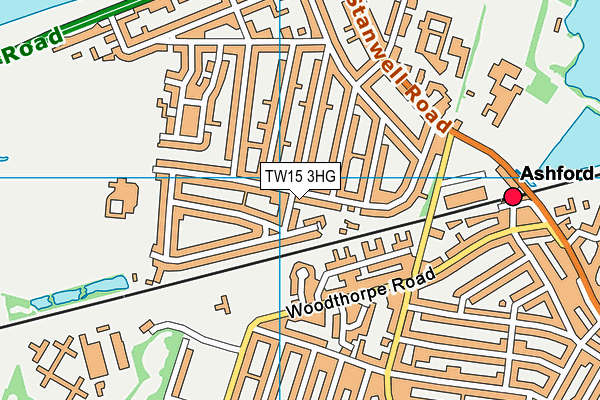 TW15 3HG map - OS VectorMap District (Ordnance Survey)