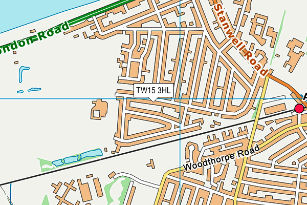 TW15 3HL map - OS VectorMap District (Ordnance Survey)