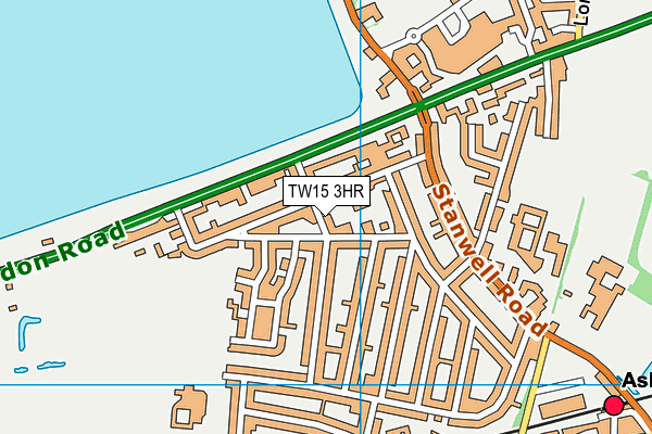 TW15 3HR map - OS VectorMap District (Ordnance Survey)