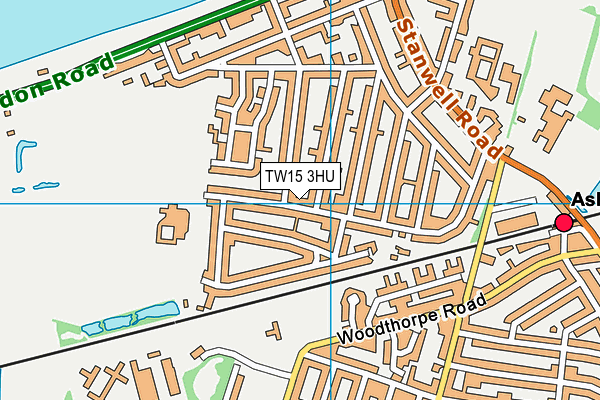 TW15 3HU map - OS VectorMap District (Ordnance Survey)