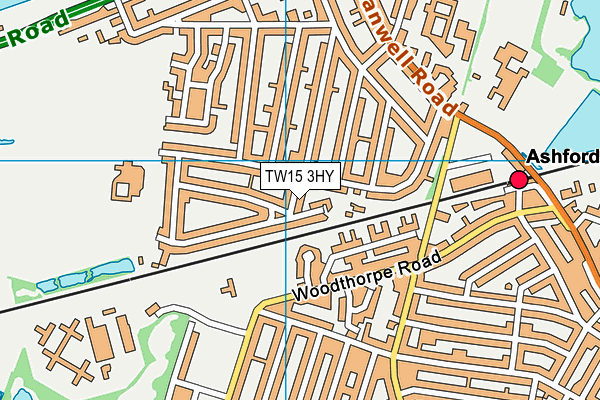 TW15 3HY map - OS VectorMap District (Ordnance Survey)