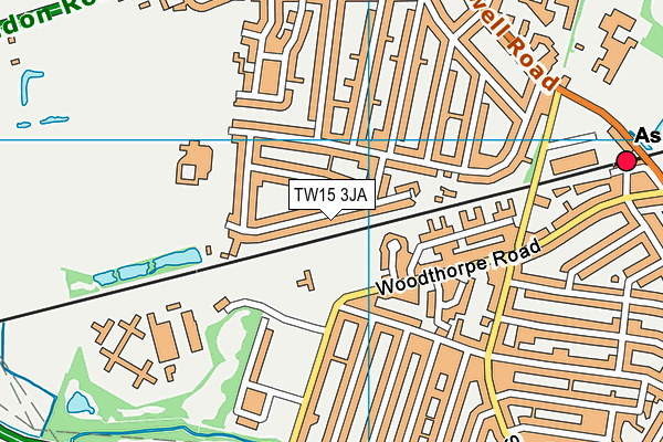 TW15 3JA map - OS VectorMap District (Ordnance Survey)