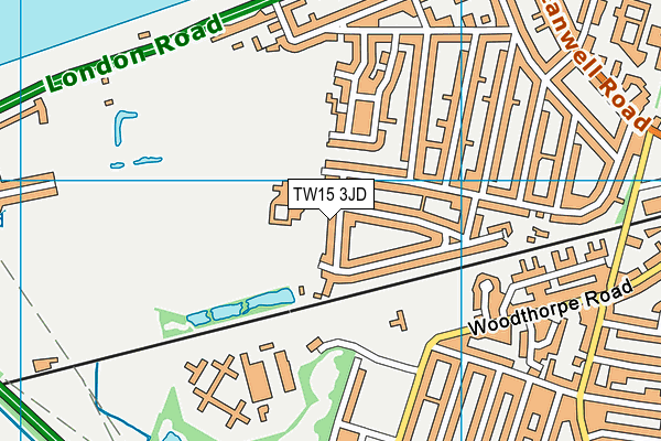 TW15 3JD map - OS VectorMap District (Ordnance Survey)