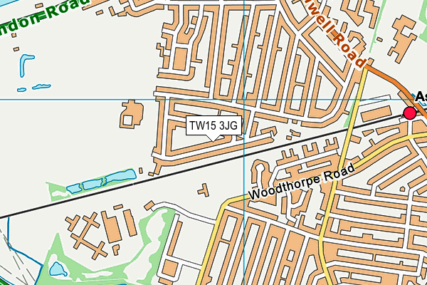 TW15 3JG map - OS VectorMap District (Ordnance Survey)