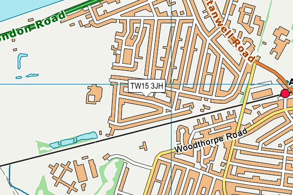 TW15 3JH map - OS VectorMap District (Ordnance Survey)