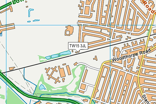 TW15 3JL map - OS VectorMap District (Ordnance Survey)