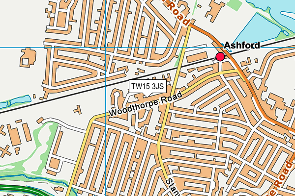 TW15 3JS map - OS VectorMap District (Ordnance Survey)