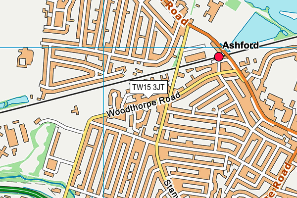 TW15 3JT map - OS VectorMap District (Ordnance Survey)