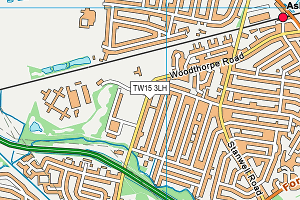 TW15 3LH map - OS VectorMap District (Ordnance Survey)