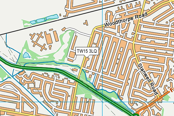 TW15 3LQ map - OS VectorMap District (Ordnance Survey)