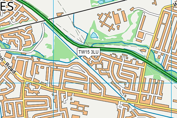 TW15 3LU map - OS VectorMap District (Ordnance Survey)