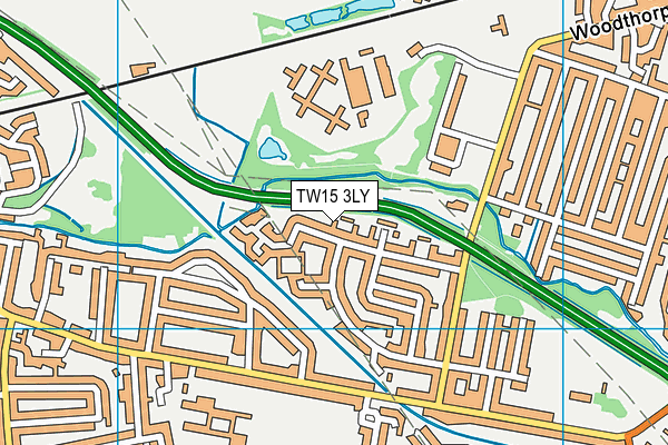 TW15 3LY map - OS VectorMap District (Ordnance Survey)