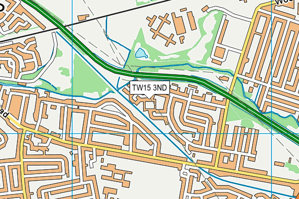 TW15 3ND map - OS VectorMap District (Ordnance Survey)