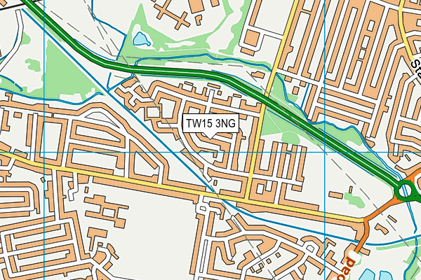TW15 3NG map - OS VectorMap District (Ordnance Survey)