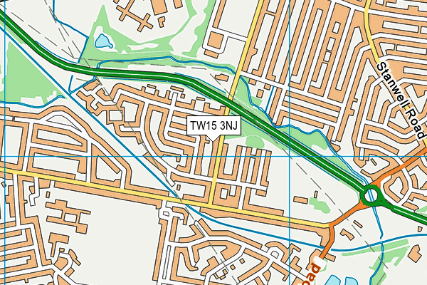TW15 3NJ map - OS VectorMap District (Ordnance Survey)