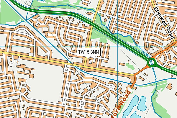 TW15 3NN map - OS VectorMap District (Ordnance Survey)