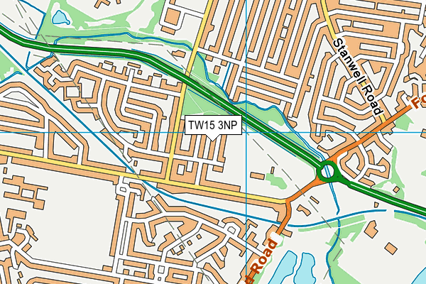TW15 3NP map - OS VectorMap District (Ordnance Survey)