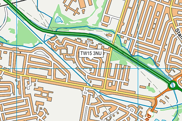 TW15 3NU map - OS VectorMap District (Ordnance Survey)