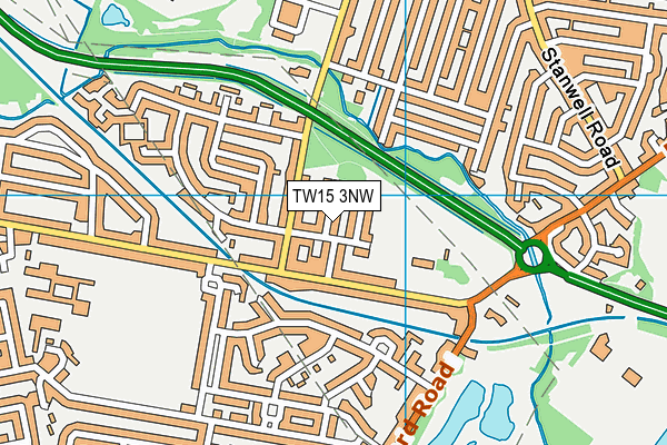 TW15 3NW map - OS VectorMap District (Ordnance Survey)