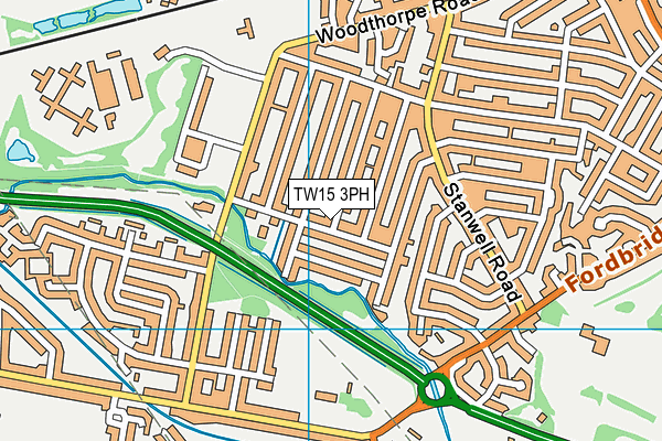 TW15 3PH map - OS VectorMap District (Ordnance Survey)
